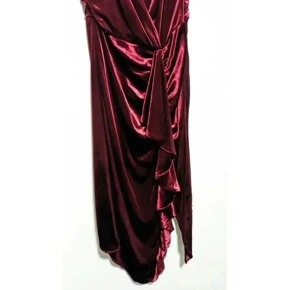 Ramy Brook Juliana Velvet Surplice Dress - Picture 7 of 9